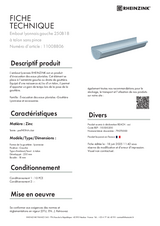 Embout lyonnais gauche 250B18 à talon réf. 11008806