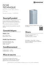 Descente carrée réf. 11009993