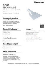 Patte d'oie pour couvre-joint 120 mm - réf. 11010638