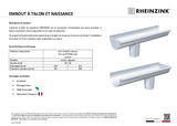 Embout à talon et naissance