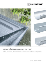 GOUTTIÈRES PENDANTES EN ZINC