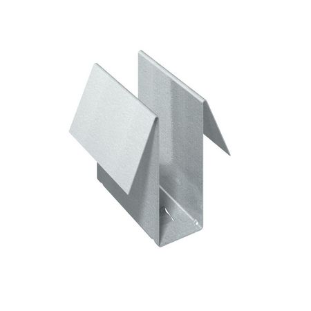 Patte de fixation en acier galvanisé pour faîtage ventilé double pente RHEINZINK