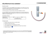 Récupérateur d'eau avec raccord GARDENA