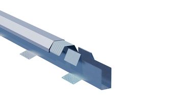 Faîtage ventilé tasseau RHEINZINK en zinc prePATINA clair