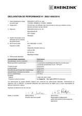 Déclaration de performance RHEINZINK-CLIPFIX vis, en acier EN 14592