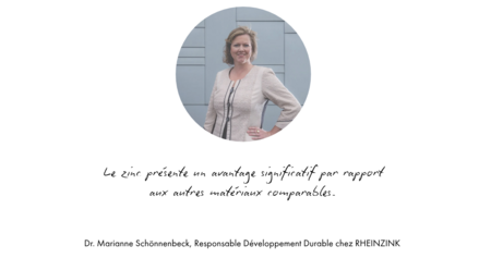 citation de la Responsable Développement Durable chez RHEINZINK