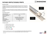 Faitage ventilé double pente