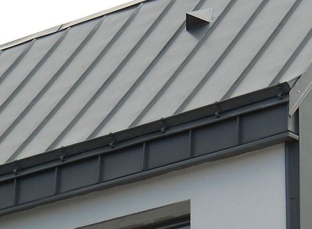 Gouttière nantaise en zinc prePATINA ardoise
