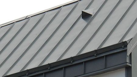 Gouttière nantaise en zinc prePATINA ardoise