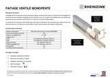 Faitage ventilé monopente