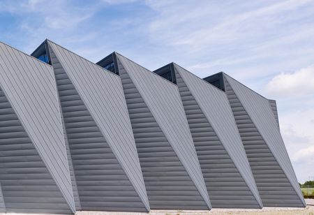Façade en profilés à joint creux