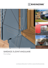 Bardage à joint angulaire - Pose et pliage