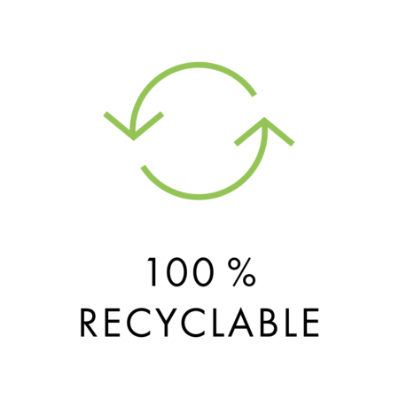100 % recyclable