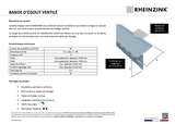 Bande d'égout ventilé