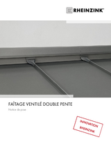 Faîtage ventilé double pente