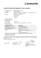 Declaration de Performance Bardeau de grand format EN 14783