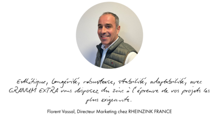 Citation Directeur Marketing RHEINZINK FRANCE