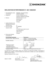 Déclaration de performance PRISMO blanc brossé+