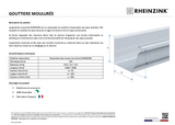 Gouttière moulurée