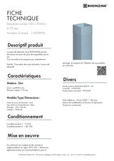 Descente carrée réf. 11009994