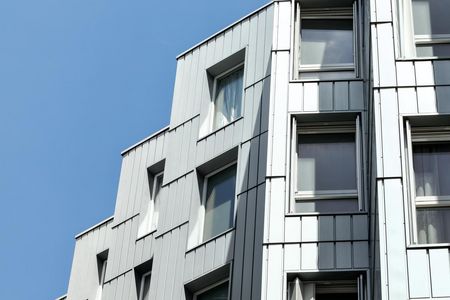 Résidence étudiante habillée de profilés à joint creux RHEINZINK Résidence étudiante habillée de profilés à joint creux RHEINZINK