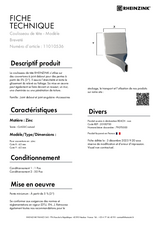 Coulisseau de tête - réf. 11010536