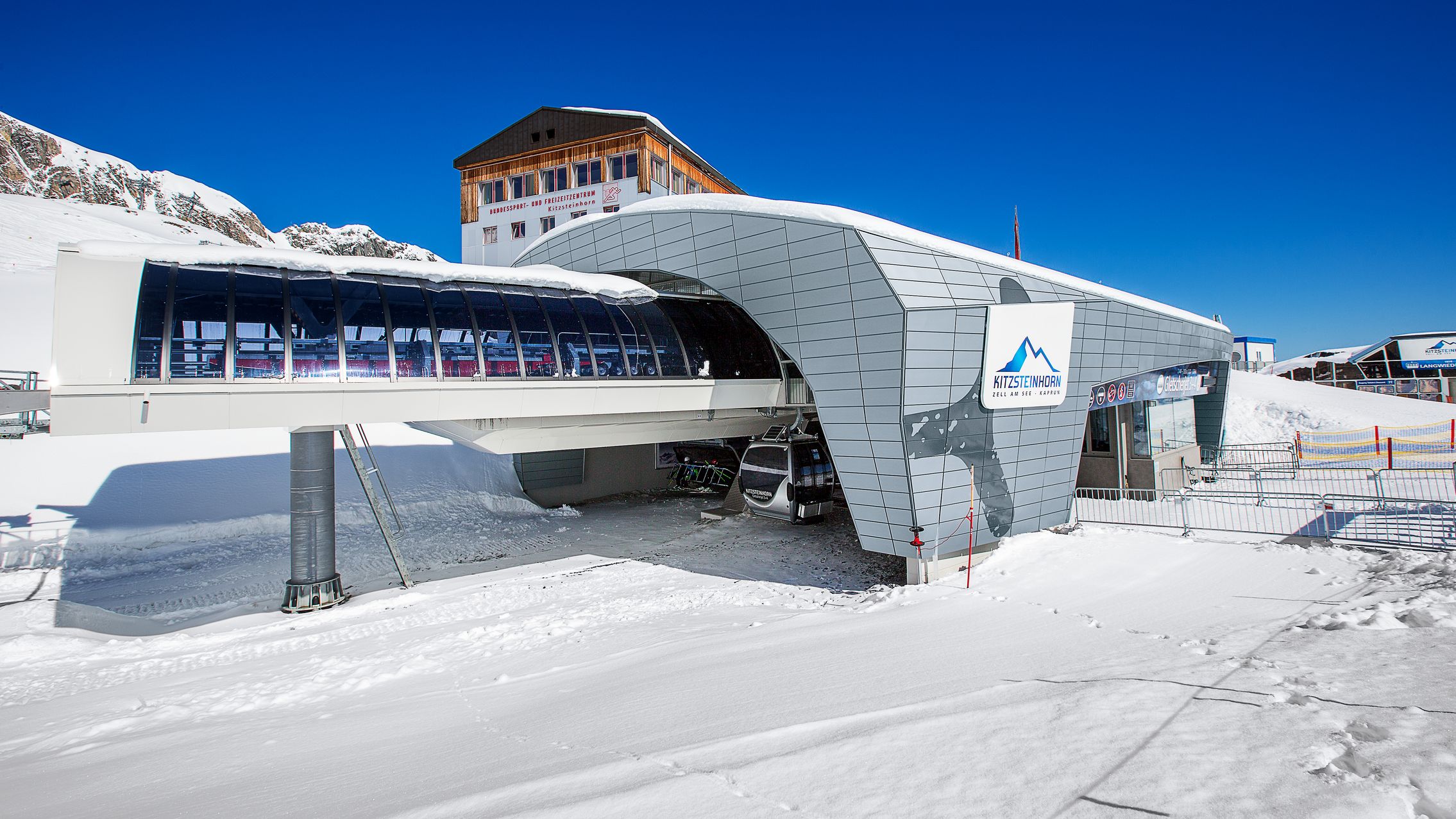 Gletscherjet 3 + 4 - Kitzsteinhorn bardage zinc sur station de ski