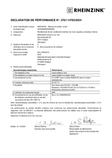 Déclaration de performance Laminés GRANUM EXTRA selon EN 14783