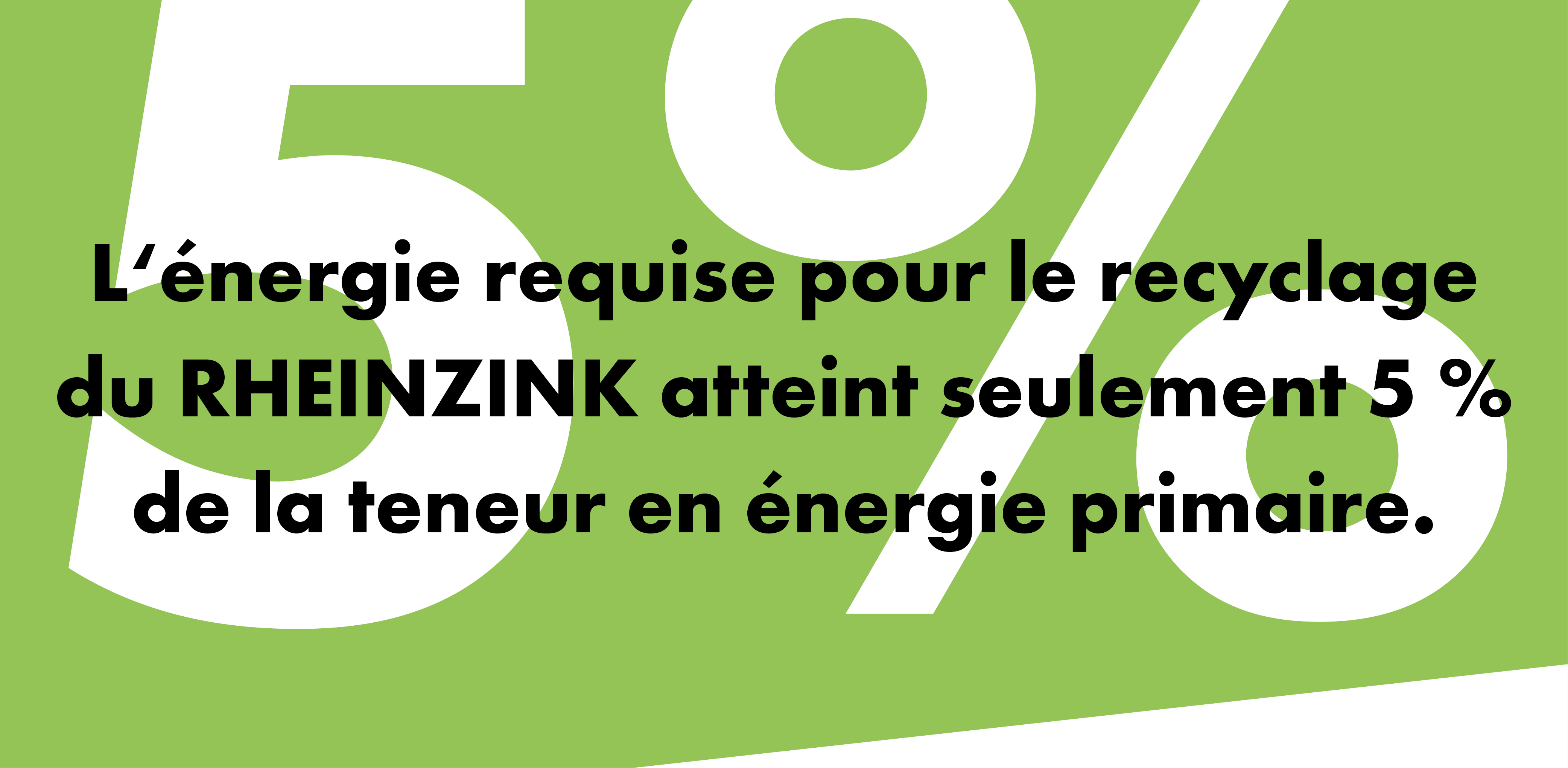 Teneur en énergie primaire au recyclage 5%